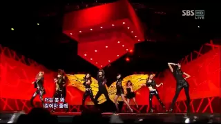 [소녀시대,런데빌런] 100321 인기가요 Run Devil Run