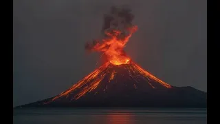 что будет если сбросить камень в вулкан 🌋what happens if a stone is thrown into the volcano