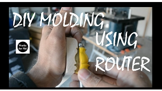 Homemade molding using Router bit