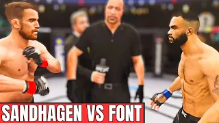 Cory Sandhagen vs Rob Font Full Fight - UFC 4 AI Simulation