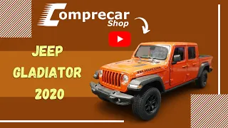 Miniatura do carro Jeep Gladiator 2020, da fabricante Welly, em escala 1/27 - COMPRECARSHOP