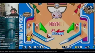 Pokemon Pinball Ruby/Sapphire Edition: Sapphire Field Speedrun in 13:55 (World Record)