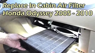 Honda Odyssey Replace In Cabin Air Filter (2005 - 2010)