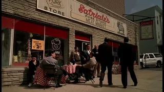 The Sopranos-Agent Harris visits Satriale's