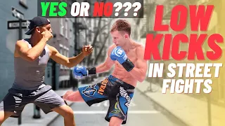 Muay Thai Low Kicks In Self Defense | Do They Work???