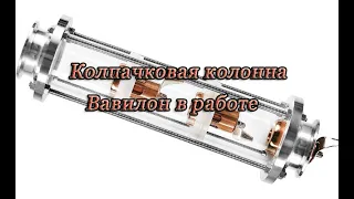 Колпачковая колонна Вавилон  в работе  Перегон чачи