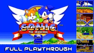 Sonic the Hedgehog 2 - Mega Drive / Genesis (Playthrough @ 60fps) - All chaos emeralds