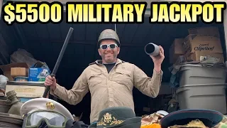 $5500.00 MILITARY JACKPOT | MAJOR LOCKER | I bought an abandoned storage unit and made huge money