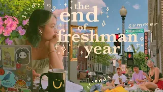 THE END OF FRESHMAN YEAR: studying for finals, summer break, and sunny days with friends // vlog 012