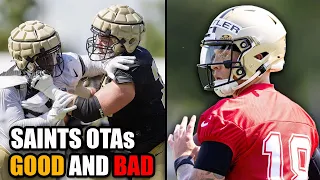 Trevor Penning Developing and Spencer Rattler Struggling in Saints OTAs | NOF Network Reaction Video