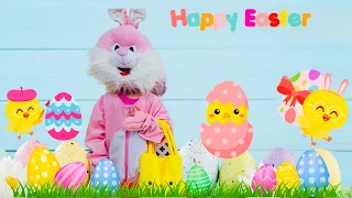 Easter bunny challenge with Easter crafts for kids. New stories for kids.