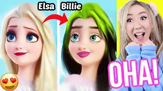 irre & kranke DISNEY GLOW UP (BILLIE EILISH MAKEOVER vs ELSA aus FROZEN 2)