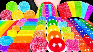 ASMR RAINBOW POP IT, FROZEN NIK-L-NIP, KOHAKUTO 무지개 팝잇, 무지개 코하쿠토 닉클립 MOST POPULAR DESSERTS MUKBANG먹방