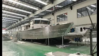18m landing craft boat aluminum working barge cargo boat vessel for vehicle transport - Gospel Boat