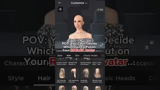 POV: You Can't Decide Which "HAIR to Put on Your ROBLOX AVATAR"