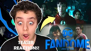 DC Fandome Teaser Trailer REACTIONS! - The Flash, Black Adam, Shazam 2, Aquaman 2, Naomi, Peacemaker