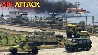 Russia vs Ukraine War | Russia Air Attacks Ukrainian Military Base - GTA 5