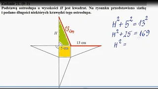 Matematyka - przygotowanie do egzaminu ósmoklasisty, zadania otwarte z egzaminu z 2020 roku