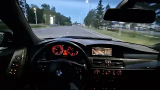 BMW E60 530d POV Drive (Custom Exhaust & Remap)