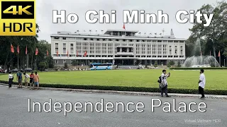 4K HDR | Walking Tour Independence Palace Saigon in Ho Chi Minh City | Vietnam 2023