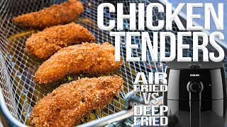 Air Fryer vs. Deep Fryer - Battle for the Best Fried Chicken Tenders | SAM THE COOKING GUY 4K