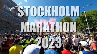 Stockholm Marathon 2023. Springer mitt första marathon.