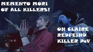 Dead by Daylight - All Killer Memento Mori on Claire Redfield (Killer PoV)