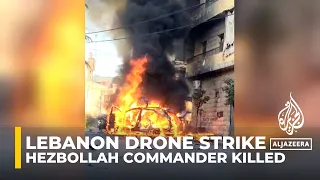 Hezbollah commander killed in Israeli drone strike in Lebanon's Nabatieh