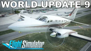 Cessna 414 - Mediterranean Ferry Flight | World Update 9 | Full Flight | Microsoft Flight Simulator