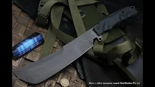 Мачете Fox Knives Golok Hitam ( клин 225 мм, рукоять Forprene, N690) FFX-9CM02B