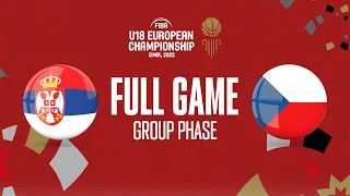 Serbia v Czech Republic | Full Basketball Game | FIBA U18 European Championship 2022