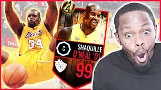 99 0VR SHAQUILLE O'NEAL IS UNSTOPPABLE! - NBA Live Mobile Gameplay