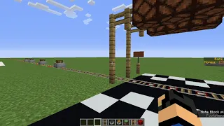 Minecraft Working Railroad Crossing!