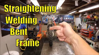 Weld Repair on a Bent Motorcycle Frame and Straightening