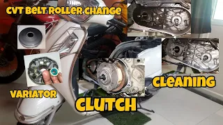 Suzuki access 125 cvt belt / roller change cvt service