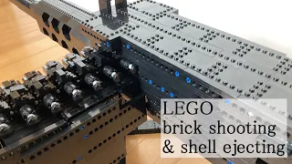 LEGO Browning M2【brick shooting & shell ejecting】#shorts