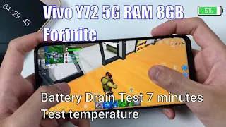 Vivo Y72 5G Test Game Fortnite | MediaTek MT6833 Dimensity 700 5G