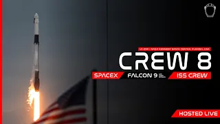 LIVE! NASA SpaceX Crew 8 Launch