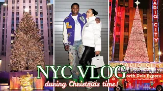 NYC VLOG| Visiting Time Square, The Lion King On Broadway, Out To Eat + More! |Vlogmas Day 13