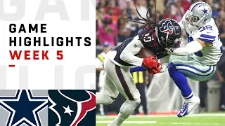 Cowboys vs. Texans Week 5 Highlights | NFL 2018