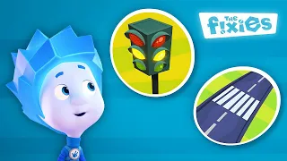 Nolik Learns about Traffic Rules 🚦 | The Fixies | Animation for Kids