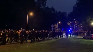 RB LEIPZIG - ROTER STERN BELGRAD! 3.500 BELGRAD FANS mit Marsch!! 25.10.23