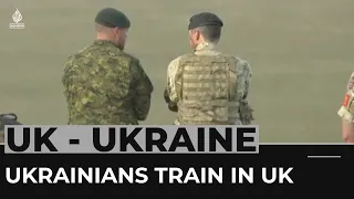 Ukrainians train in England as British soldiers pass on skills