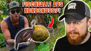 FISCHFALLE aus KOKOSNÜSSEN! - Der Trick für 7 vs. Wild? | Fritz Meinecke reagiert