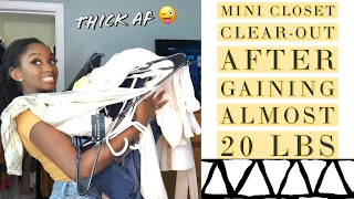 Mini Closet Clear Out After Gaining Weight