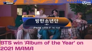 BTS win 'Album of the Year' on 2021 MAMA (Daesang) for the 4th consecutive year