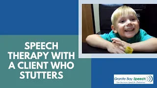 Speech therapy with a client who stutters