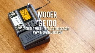 MOOER: GE100 Guitar Multi-Effects Processor