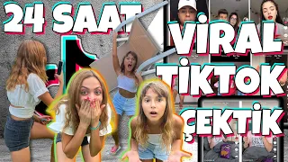 24 SAAT VİRAL TİKTOK VİDEOLARI ÇEKİYORUZ TikTok Video Challenge