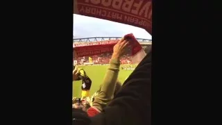 You'll never walk alone (Liverpool vs Dortmund - Europa League: Quarter Final) 14 APR 2016 #LFCBVB